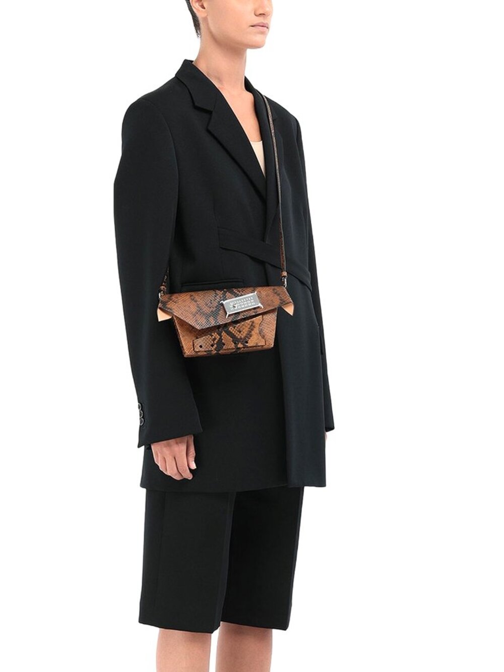 MAISON MARGIELA Snatched Python-Effect Small Bag - Picture 2 of 16